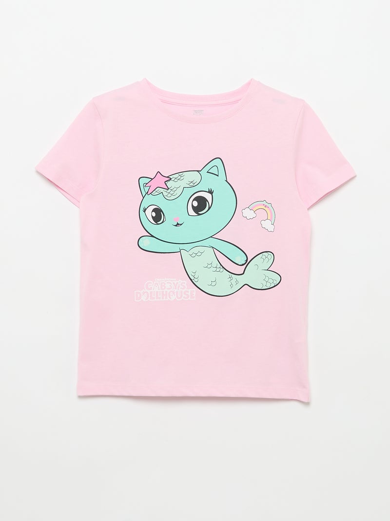Set di 3 T-shirt a maniche corte "Gabby e la casa magica" Rosa - Kiabi