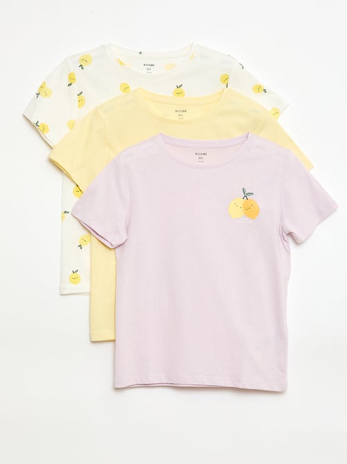 Set di 3 t-shirt a maniche corte - Kiabi
