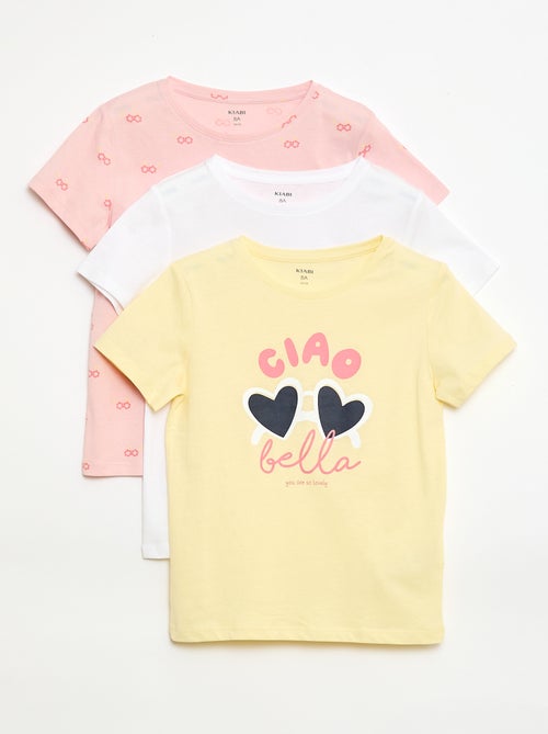 Set di 3 t-shirt a maniche corte - Kiabi