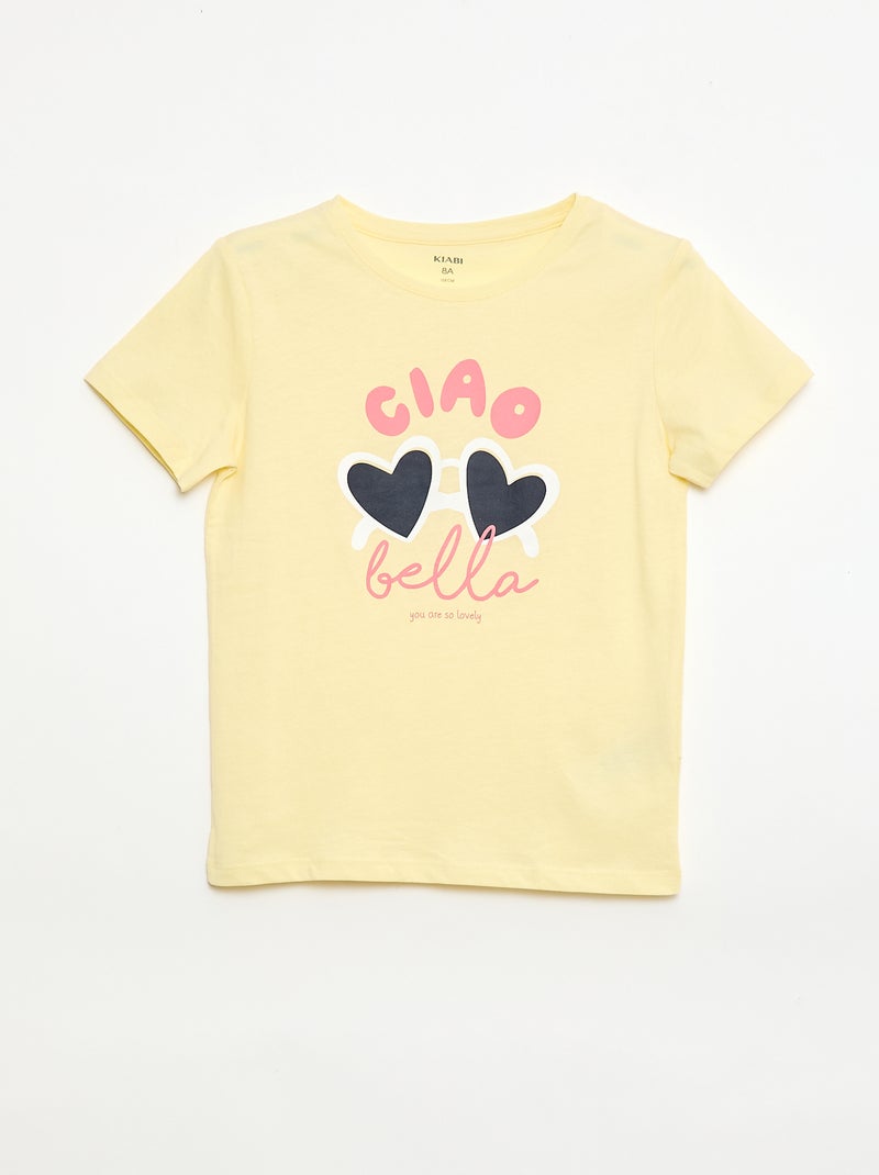 Set di 3 t-shirt a maniche corte Giallo - Kiabi
