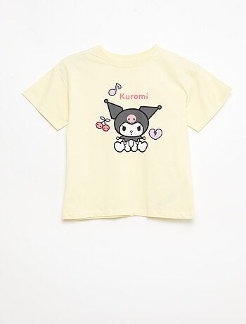 Set di 3 t-shirt a maniche corte 'Kuromi' in cotone