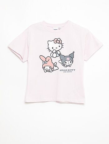 Set di 3 t-shirt a maniche corte 'Kuromi' in cotone