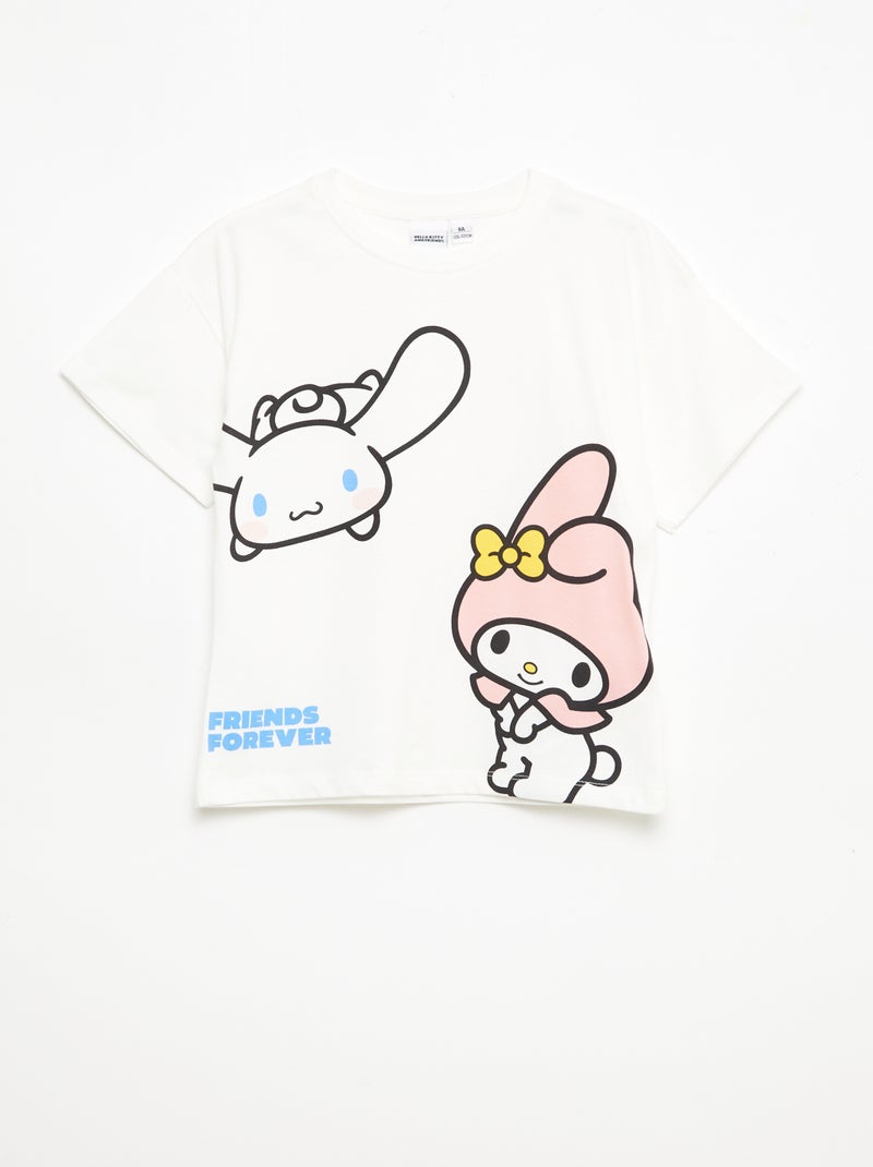 Set di 3 t-shirt a maniche corte 'Kuromi' in cotone Bianco - Kiabi