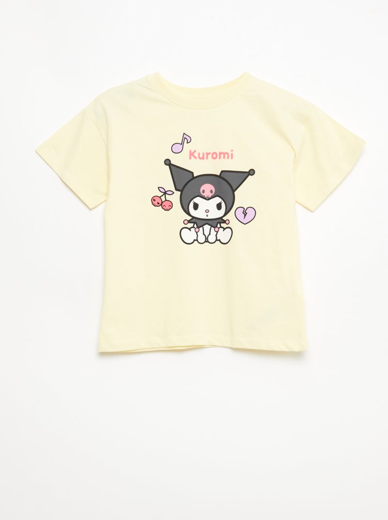 Set di 3 t-shirt a maniche corte 'Kuromi' in cotone Bianco - Kiabi