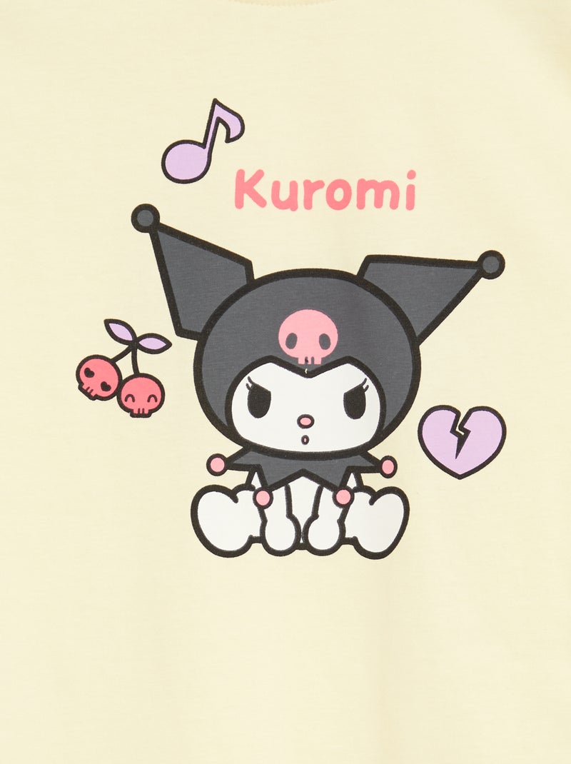 Set di 3 t-shirt a maniche corte 'Kuromi' in cotone Bianco - Kiabi