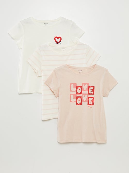 Set di 3 t-shirt a maniche corte - Kiabi