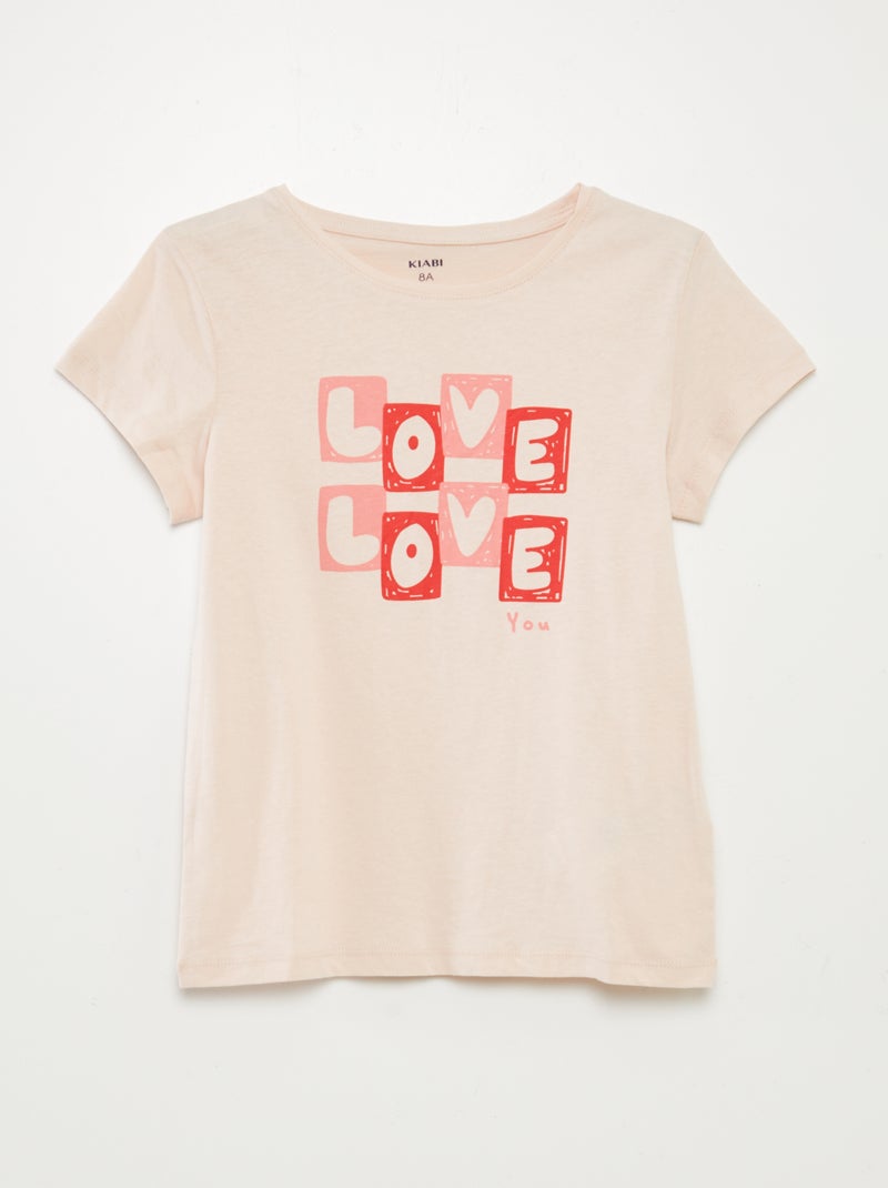 Set di 3 t-shirt a maniche corte ROSA - Kiabi