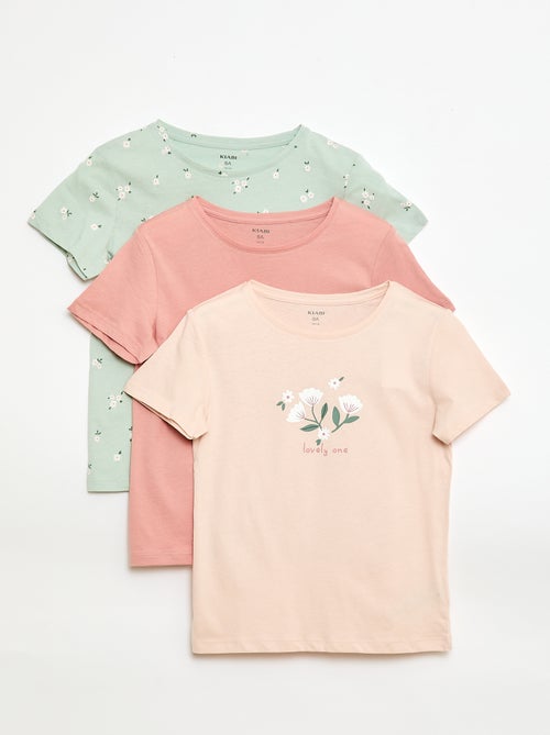 Set di 3 t-shirt a maniche corte - Kiabi