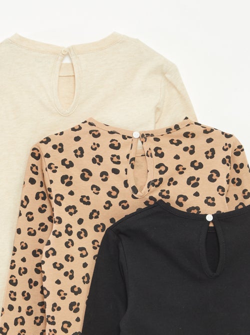 Set di 3 t-shirt a maniche lunghe - Kiabi