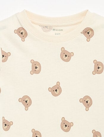 Set di 3 t-shirt a maniche lunghe
