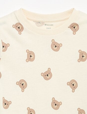 Set di 3 t-shirt a maniche lunghe