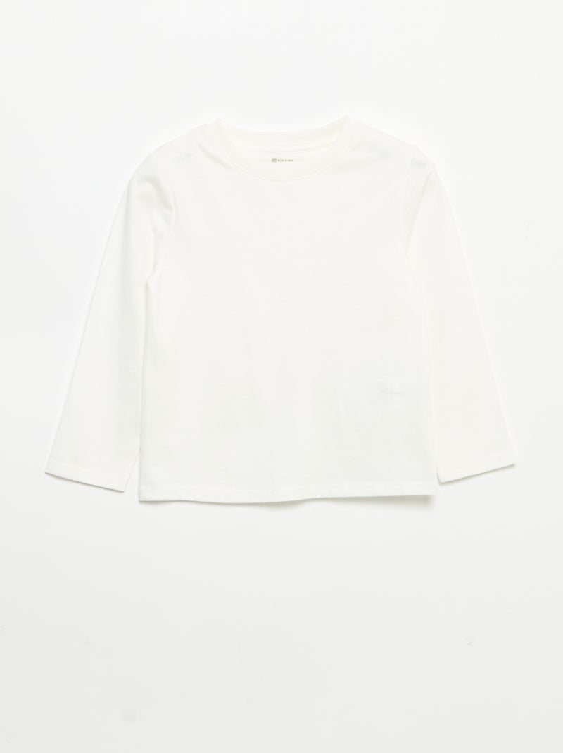 Set di 3 t-shirt a maniche lunghe Beige - Kiabi