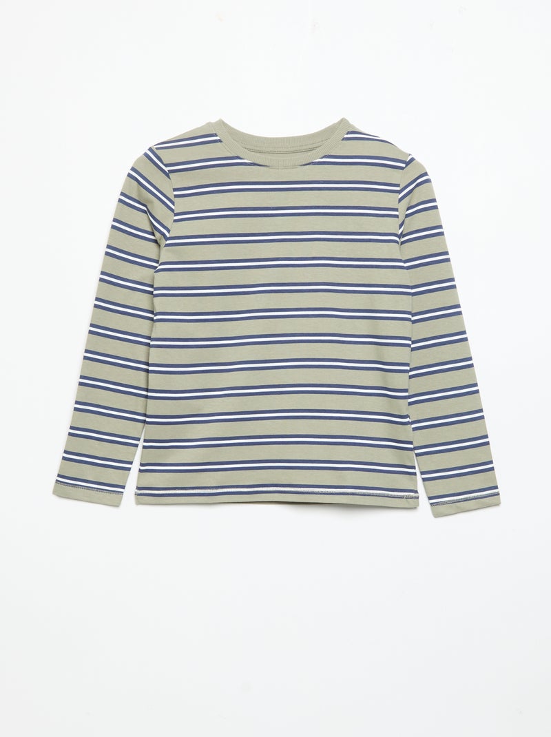 Set di 3 T-shirt a maniche lunghe Beige - Kiabi