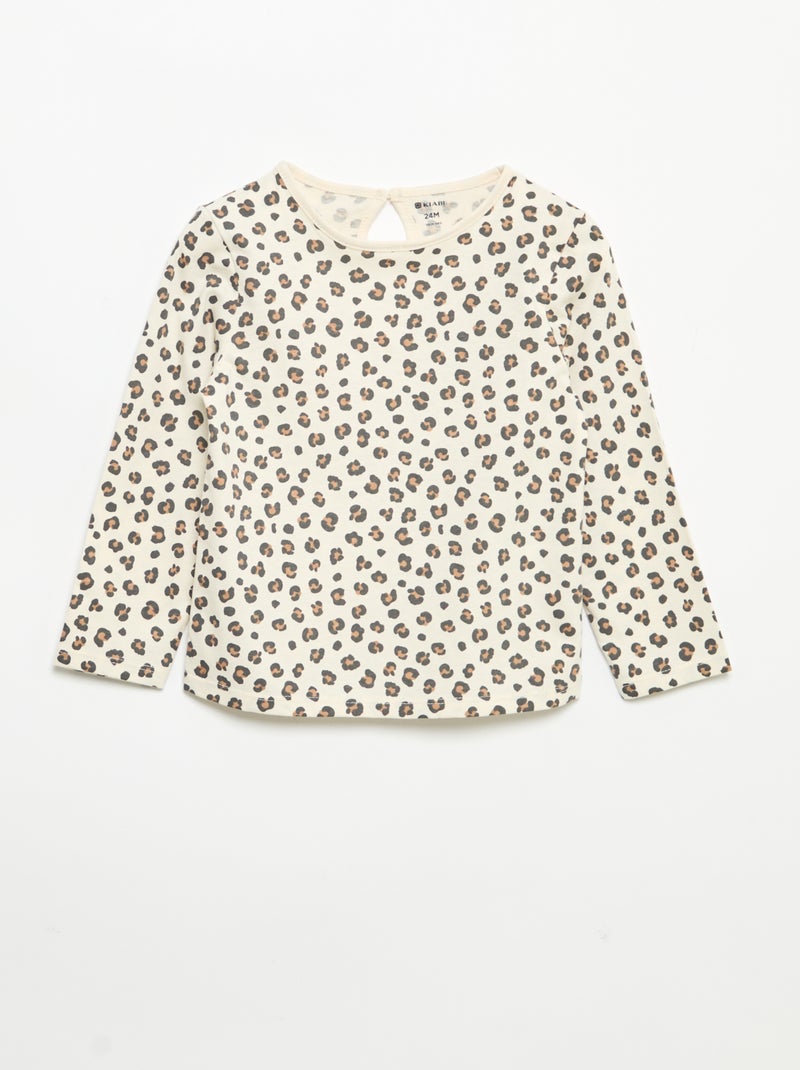 Set di 3 t-shirt a maniche lunghe Bianco - Kiabi
