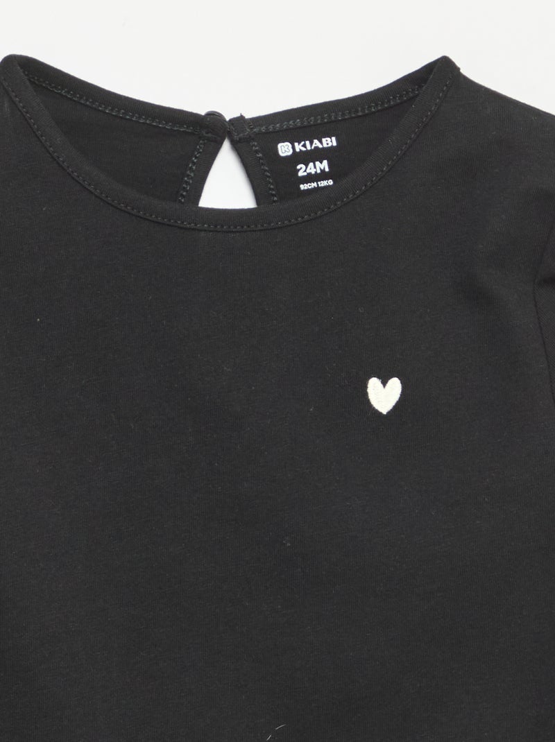 Set di 3 t-shirt a maniche lunghe Bianco - Kiabi