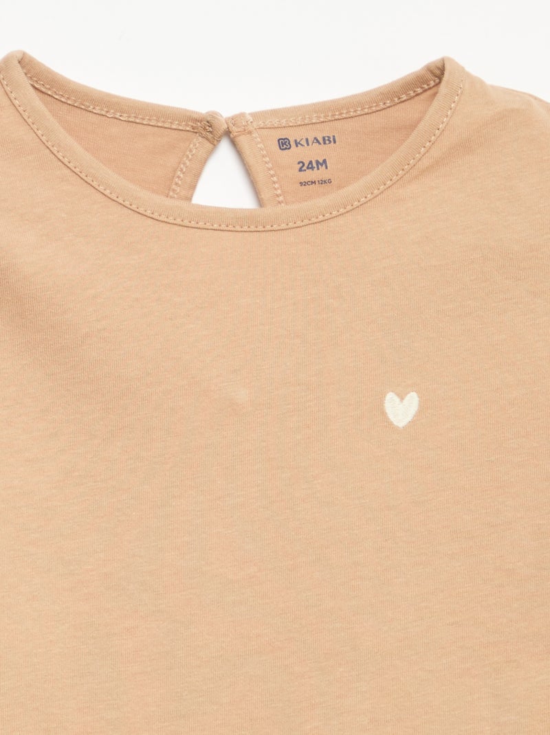 Set di 3 t-shirt a maniche lunghe Bianco - Kiabi