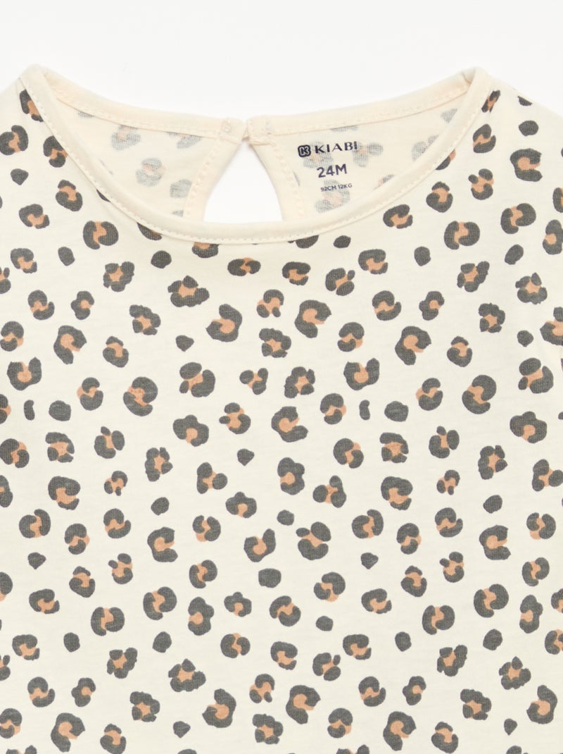 Set di 3 t-shirt a maniche lunghe Bianco - Kiabi