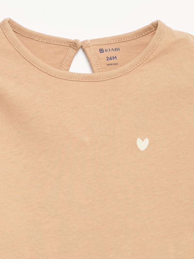 Set di 3 T-shirt a maniche lunghe Bianco - Kiabi