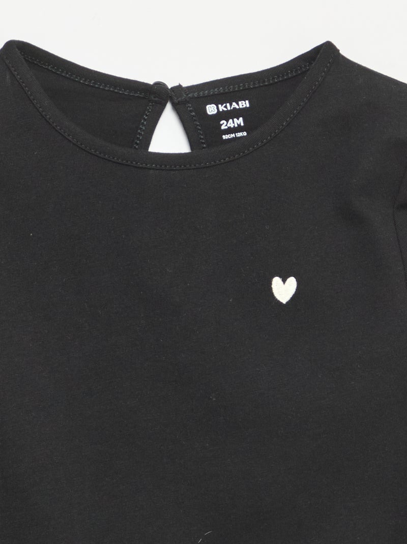 Set di 3 T-shirt a maniche lunghe Bianco - Kiabi