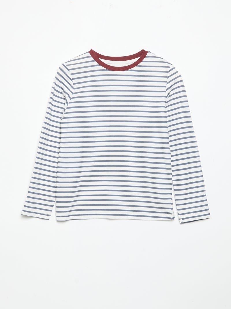 Set di 3 T-shirt a maniche lunghe Blu - Kiabi