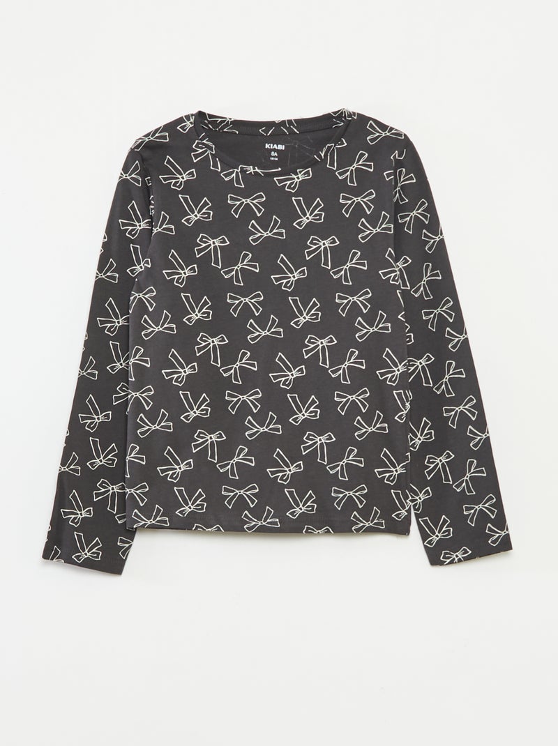 T-shirt a maniche lunghe in cotone pima - Nero - BAMBINO | H&M IT