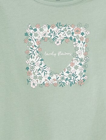 Set di 3 t-shirt a maniche lunghe e scollo tondo