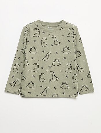 Set di 3 t-shirt a maniche lunghe