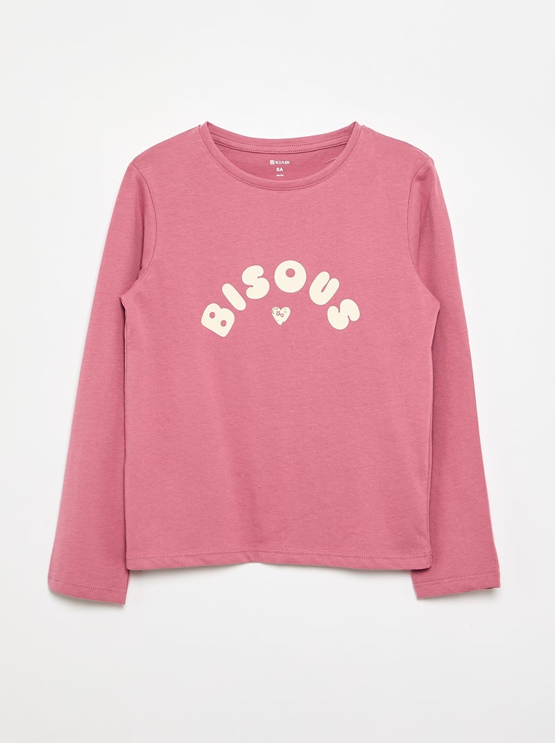 Set di 3 T-shirt a maniche lunghe Rosa - Kiabi