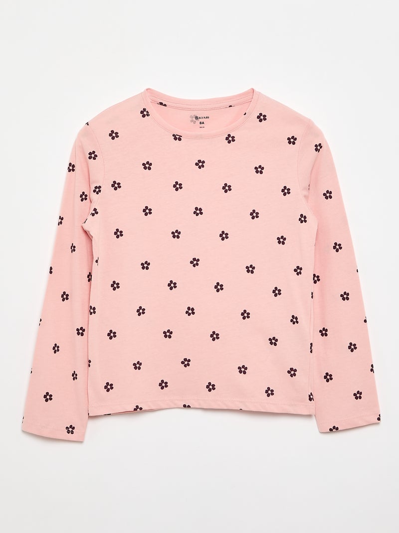 Set di 3 T-shirt a maniche lunghe Rosa - Kiabi