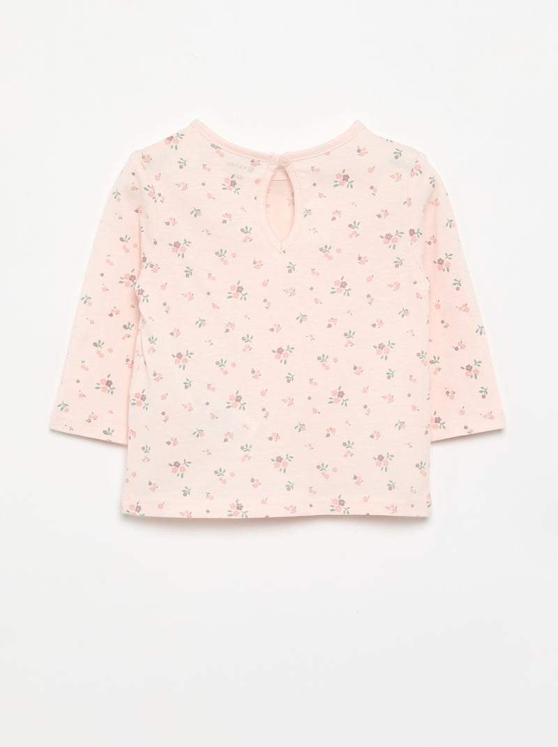 Set di 3 t-shirt a maniche lunghe Rosa - Kiabi