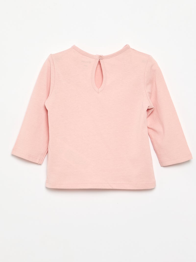 Set di 3 t-shirt a maniche lunghe Rosa - Kiabi