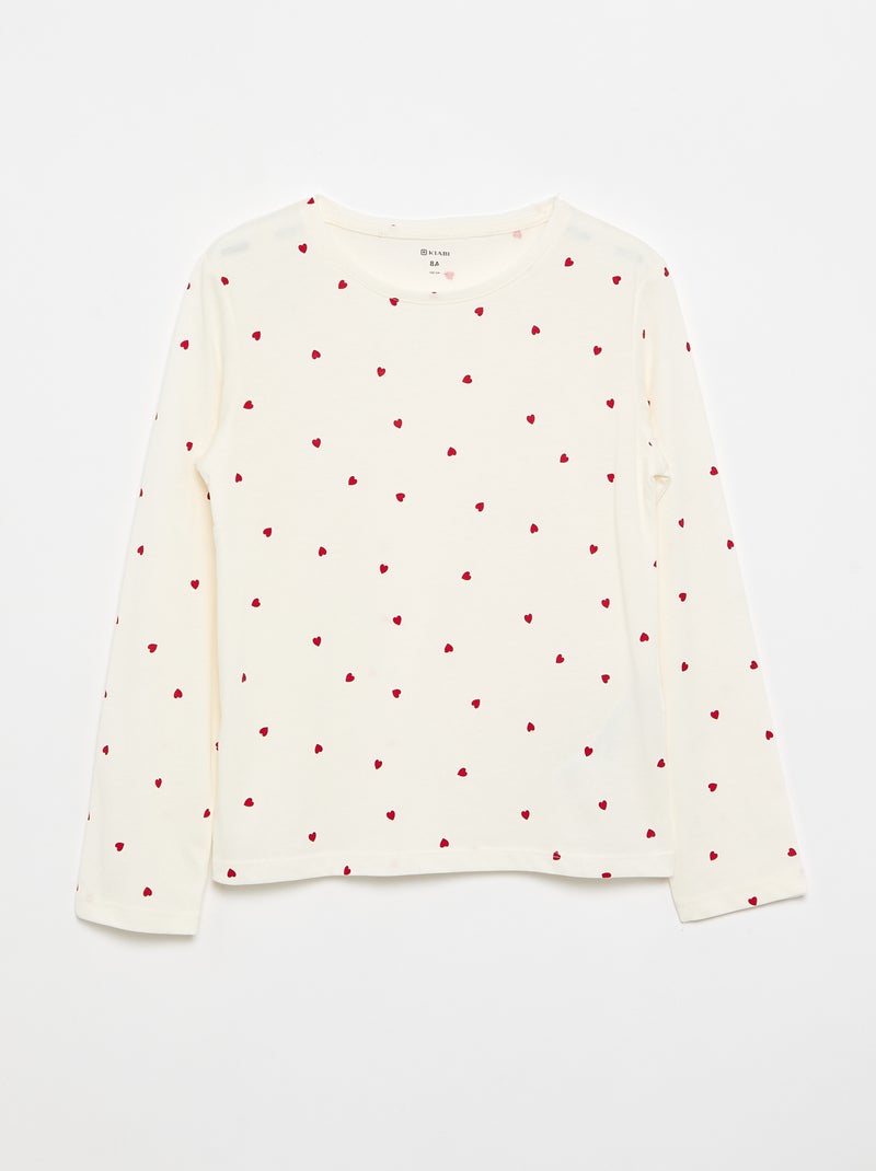 Set di 3 T-shirt a maniche lunghe Rosso - Kiabi