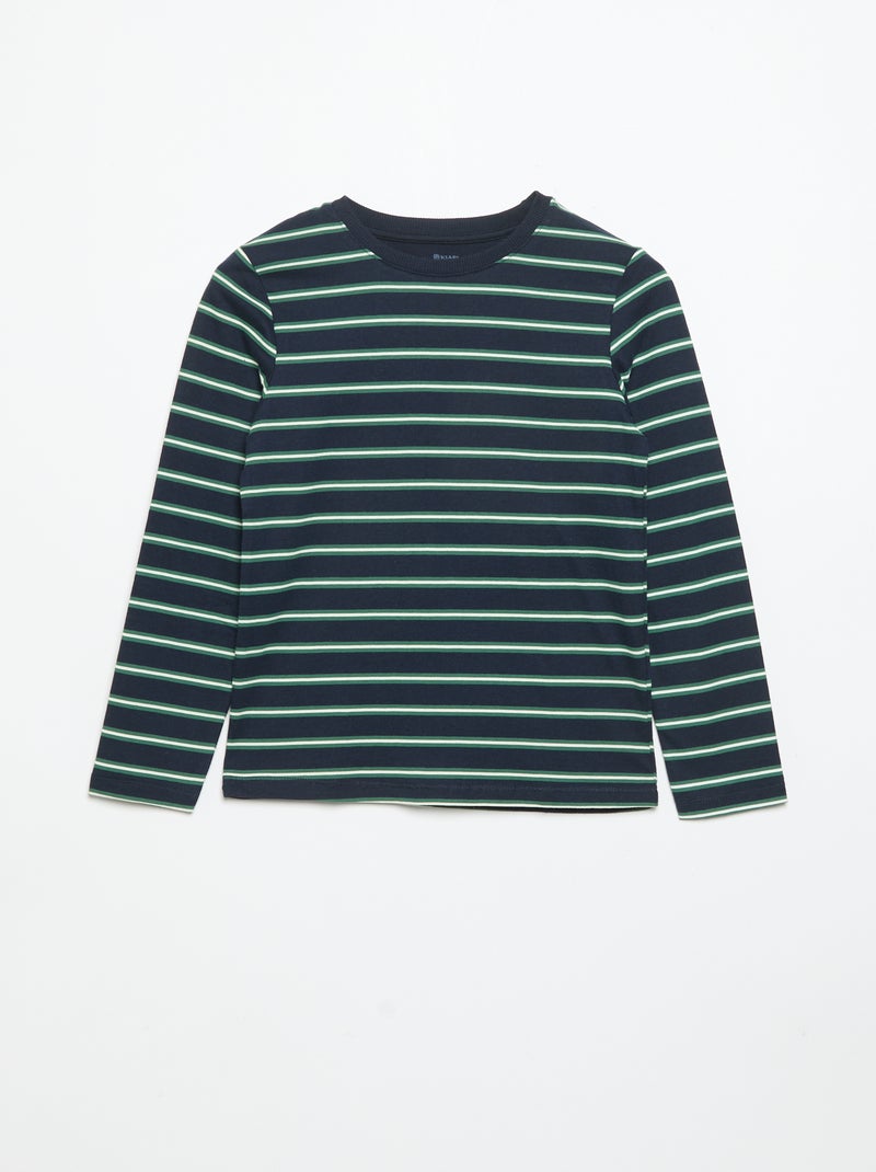 Set di 3 T-shirt a maniche lunghe Verde - Kiabi