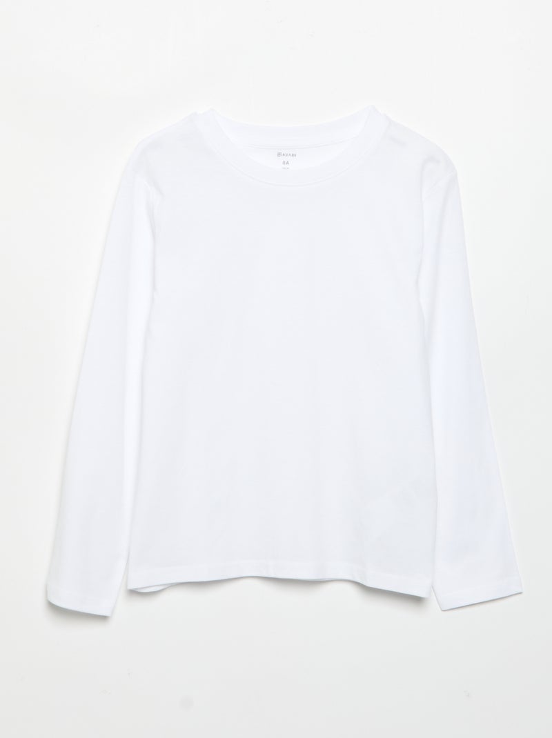 Set di 3 t-shirt a tinta unita Nero - Kiabi