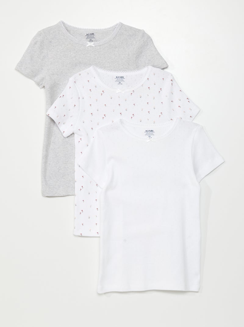 Set di 3 t-shirt BIANCO - Kiabi