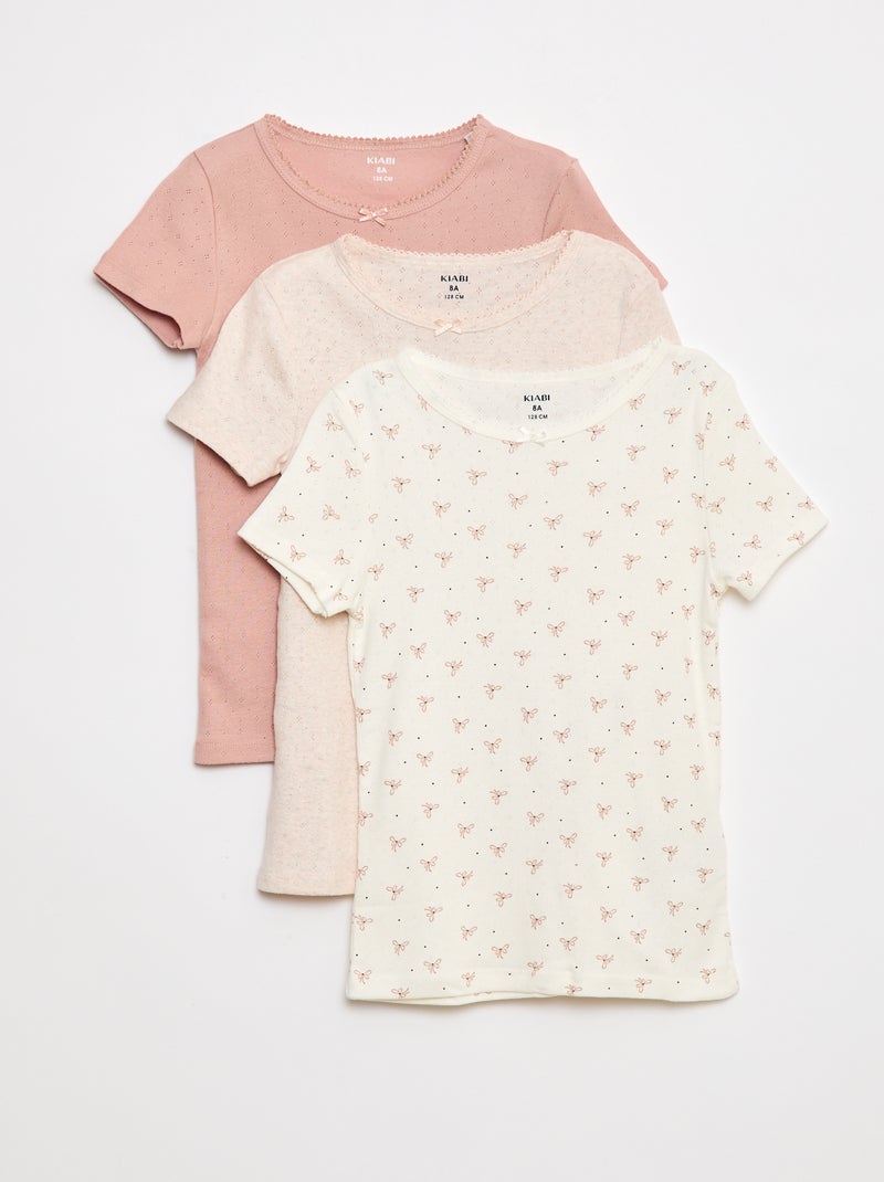 Set di 3 t-shirt Bianco - Kiabi
