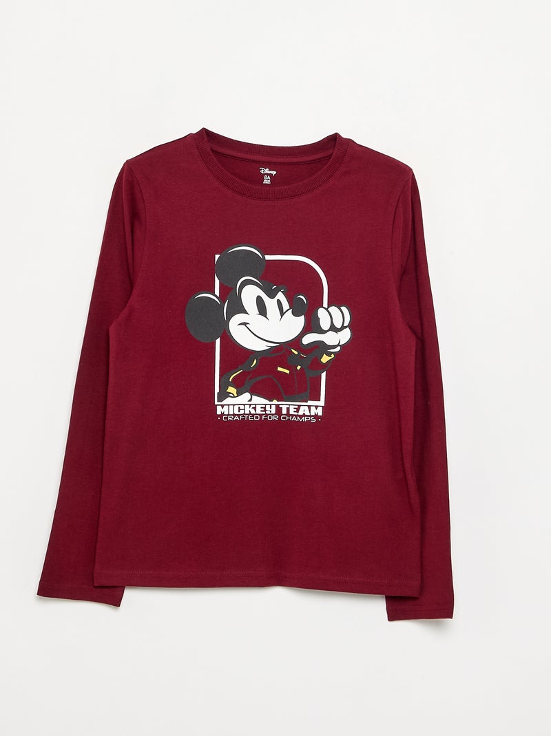 Set di 3 T-shirt 'Disney' a maniche lunghe Rosso - Kiabi