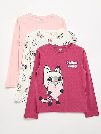 Set di 3 T-shirt \'Gabby e la casa magica\' a maniche lunghe