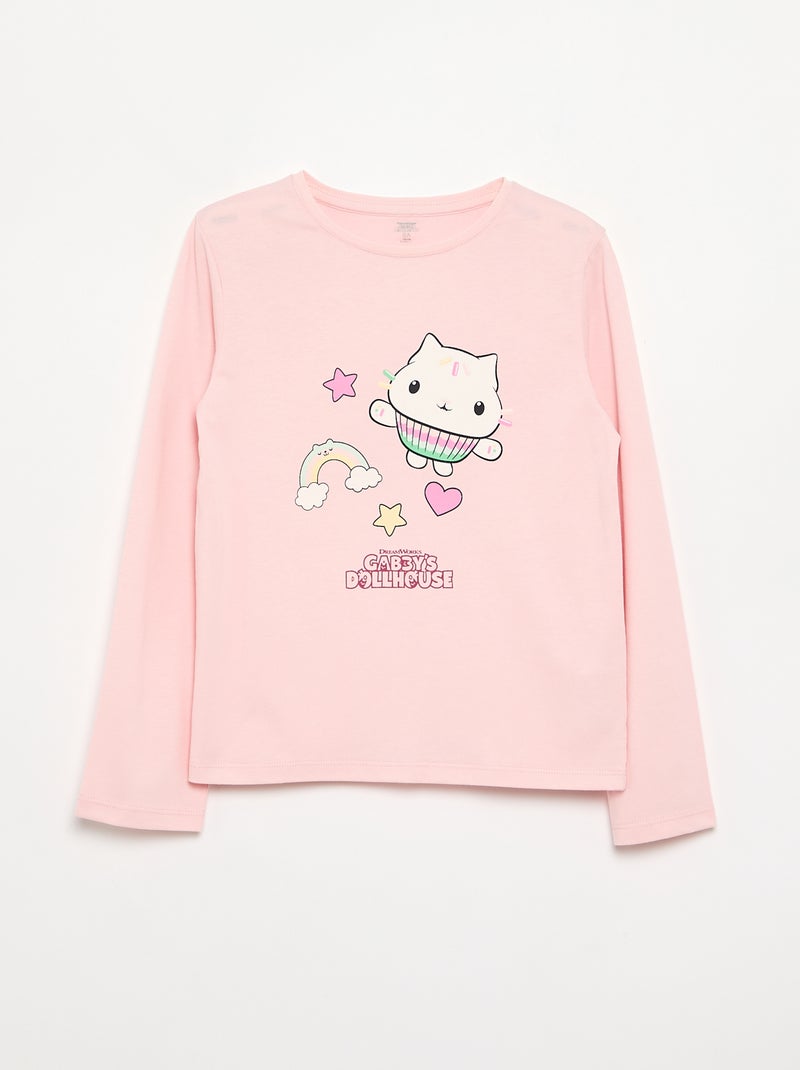 Set di 3 T-shirt \'Gabby e la casa magica\' a maniche lunghe Rosa - Kiabi