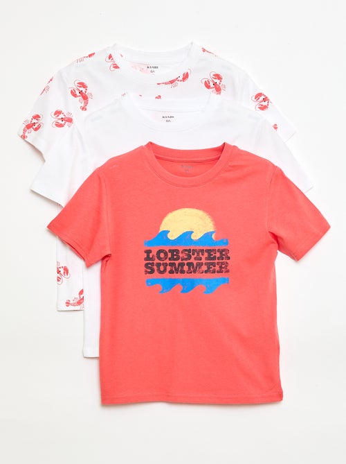 Set di 3 t-shirt in cotone - Kiabi Set di 3 t-shirt in cotone - Kiabi