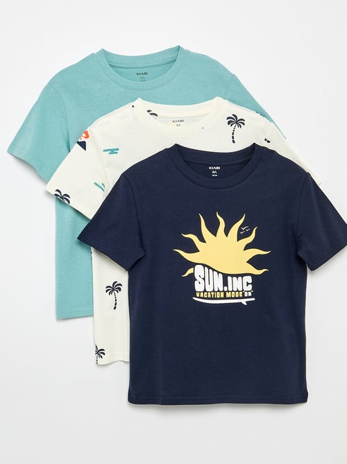 Set di 3 t-shirt in cotone - Kiabi