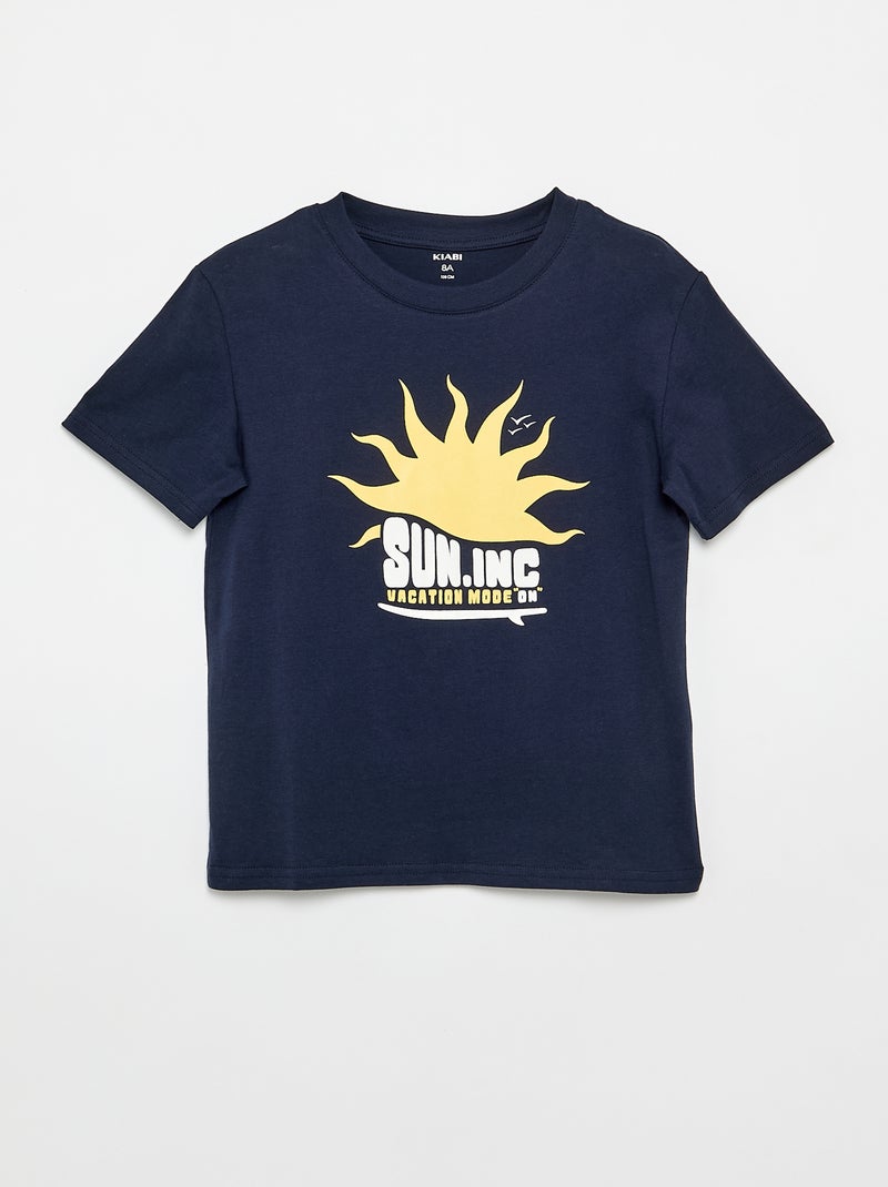 Set di 3 t-shirt in cotone Blu - Kiabi