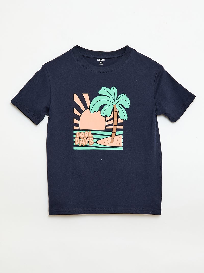 Set di 3 t-shirt in cotone Blu - Kiabi