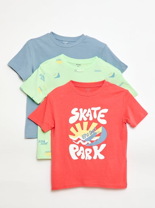 Set di 3 t-shirt in cotone - Kiabi Set di 3 t-shirt in cotone - Kiabi