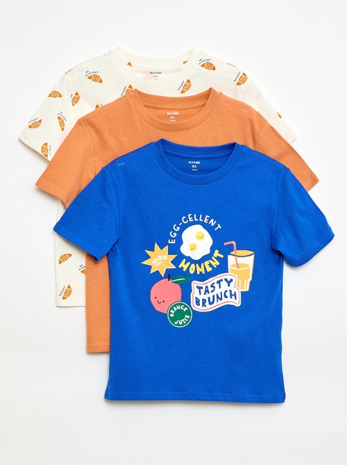Set di 3 t-shirt in cotone - Kiabi Set di 3 t-shirt in cotone - Kiabi