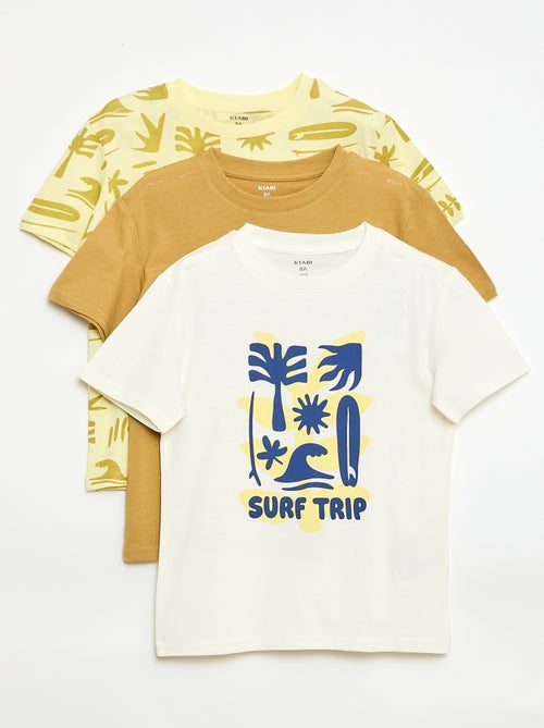 Set di 3 t-shirt in cotone - Kiabi