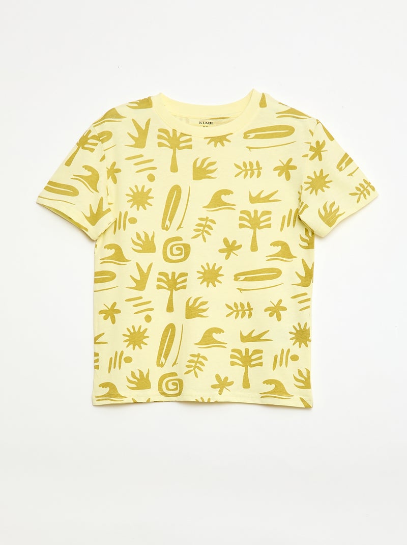 Set di 3 t-shirt in cotone Giallo - Kiabi