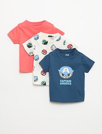 Set di 3 T-shirt 'Marvel' 'Avengers'