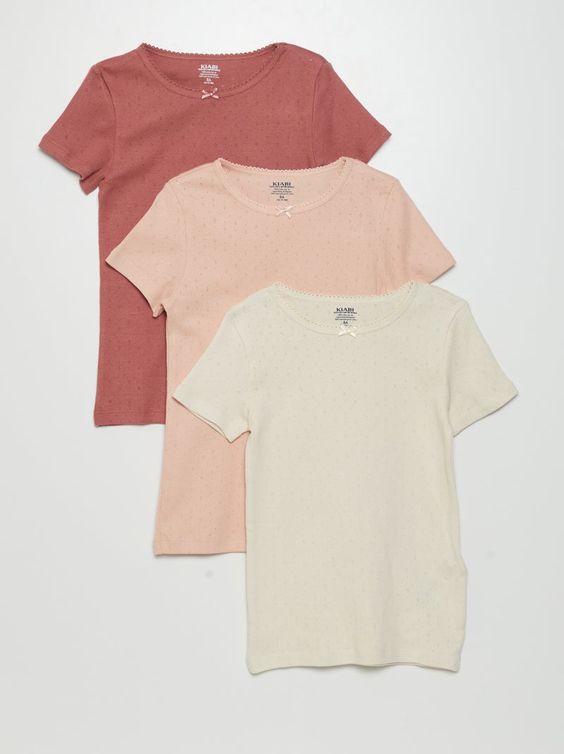 Set di 3 t-shirt ROSA - Kiabi