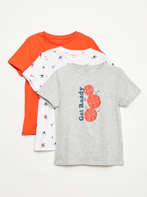 Set di 3 t-shirt stile 'basket' - Kiabi